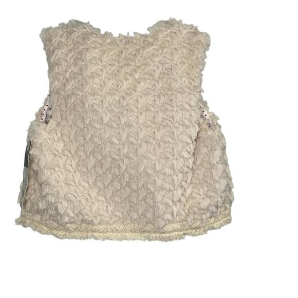 Genuine Kids From Oshkosh Girls 2-3T Vest Fall Preppy Chic Party Faux Fur School - Picture 2 of 5